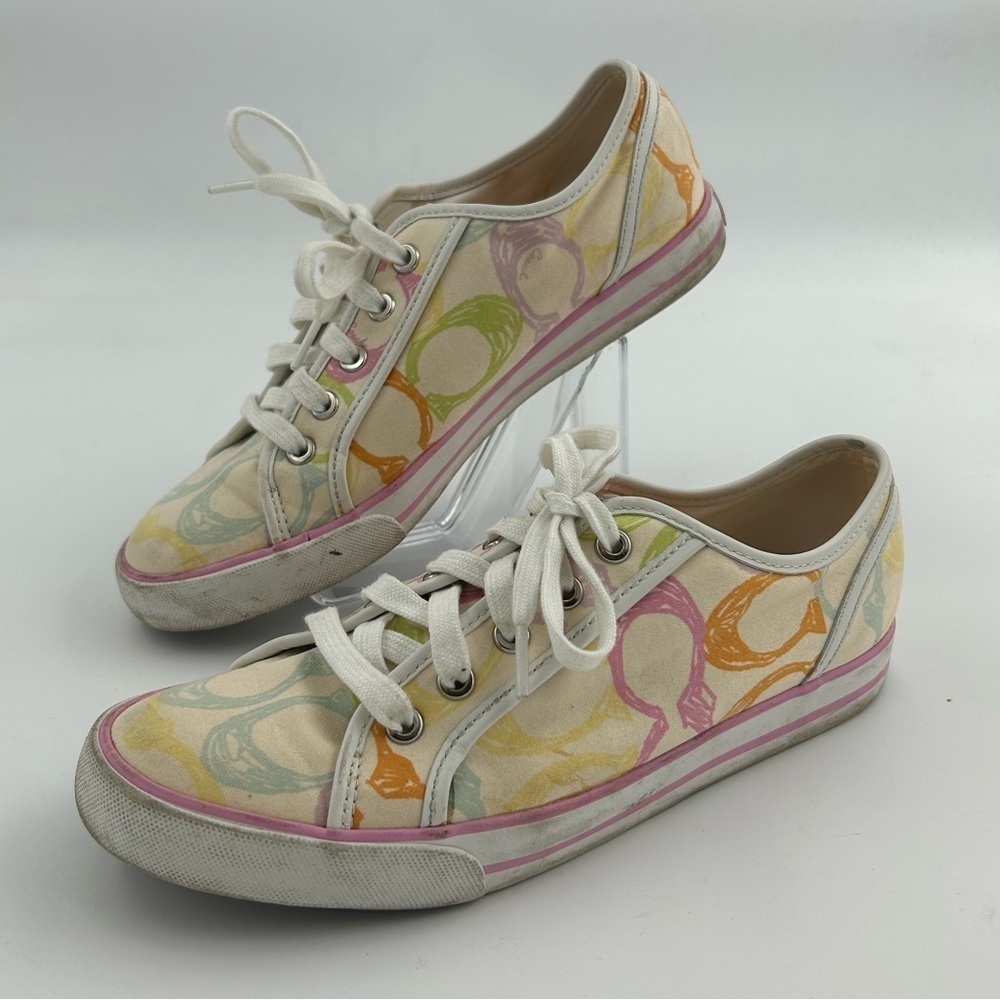 Coach Signature Scribble Print Sneakers